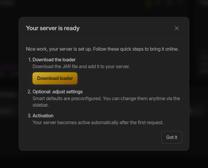 Server Ready